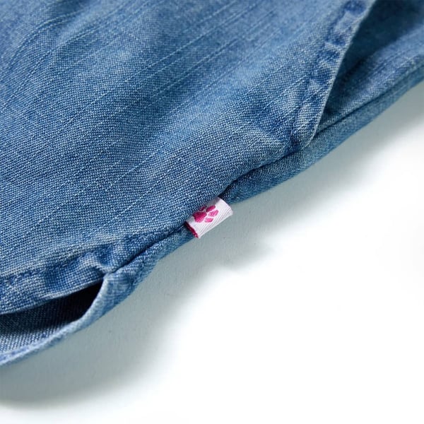 vidaXL Barneshorts denimblå 116