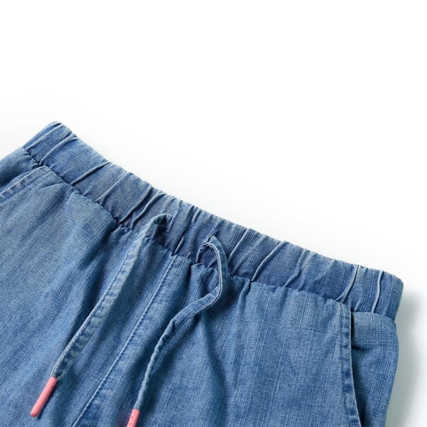 vidaXL Barneshorts denimblå 116
