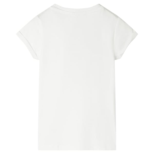 vidaXL Lasten T-paita ecru 140