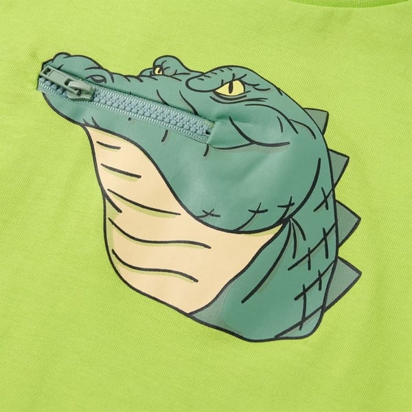 vidaXL T-shirt til børn str. 128 limegrøn