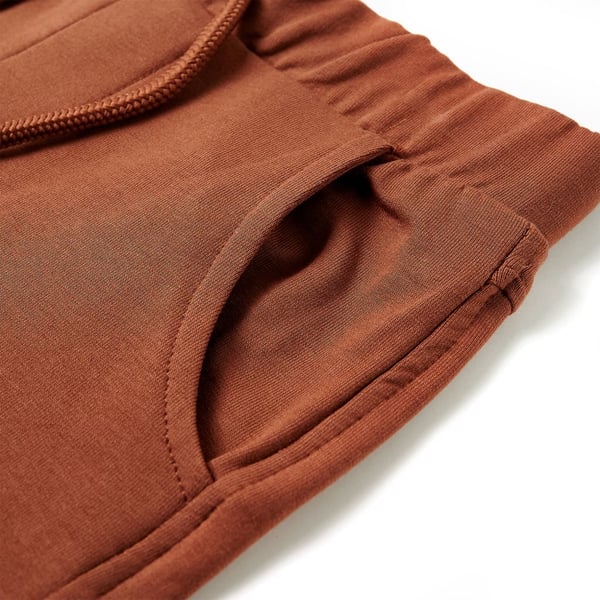 vidaXL Shorts til børn str. 116 med snøre brun