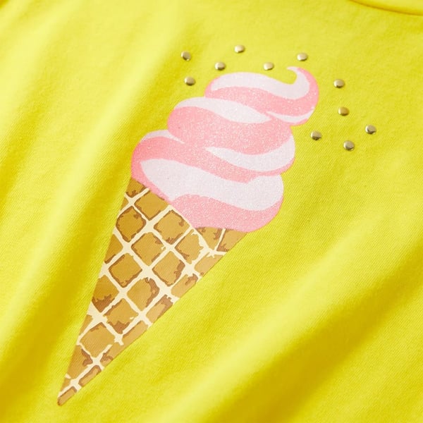 vidaXL T-shirt til børn str. 116 gul