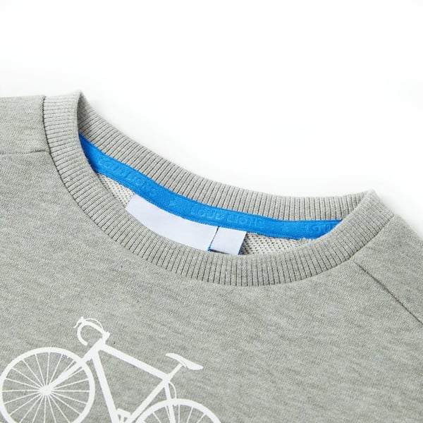 vidaXL Sweatshirt til børn str. 116 lys kakimeleret