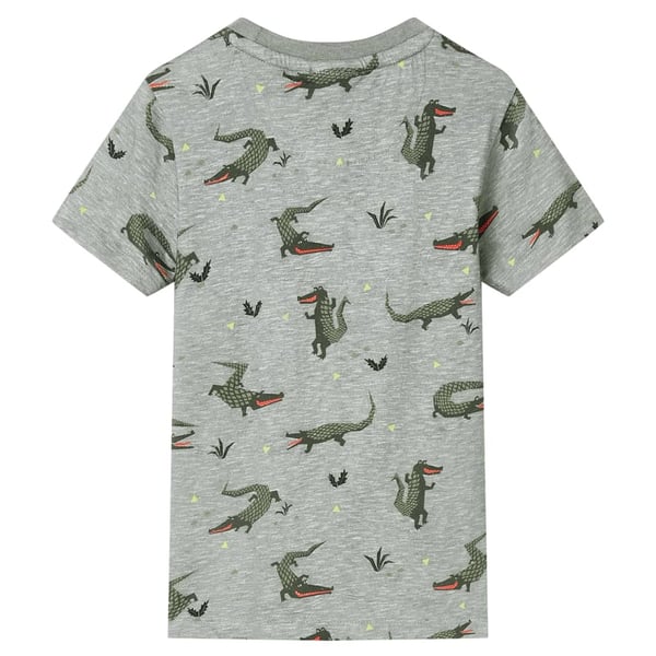 vidaXL T-shirt til børn str. 116 lys kakimeleret