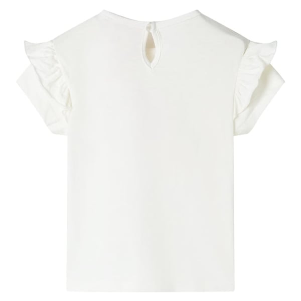 vidaXL Lasten T-paita ecru 128