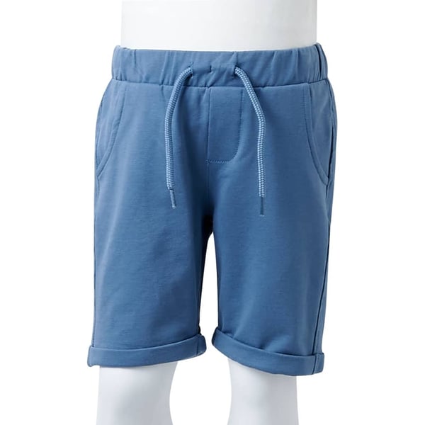 vidaXL Barneshorts med snor mørkeblå 140