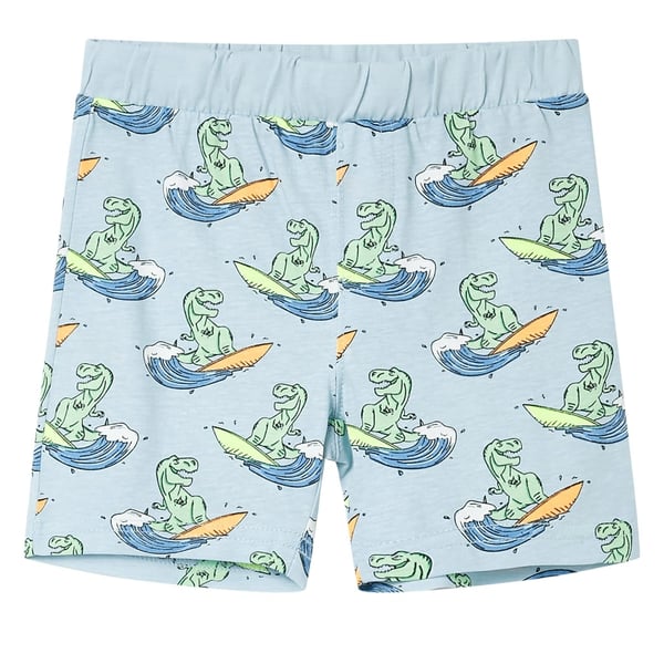 vidaXL Pyjamas til børn str. 116 korte ærmer lyseblå
