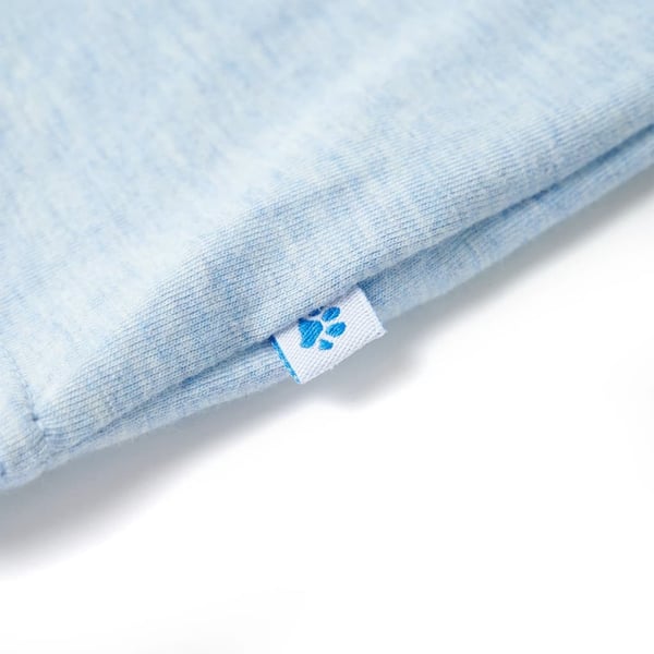 vidaXL Singlet for barn myk blå melert 116