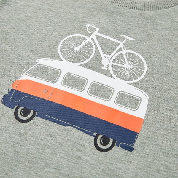 vidaXL Sweatshirt til børn str. 128 lys kakimeleret