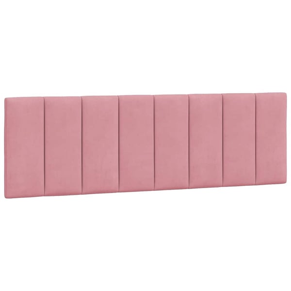 vidaXL sengeramme uden madras Hanko 160x200 cm fløjl pink