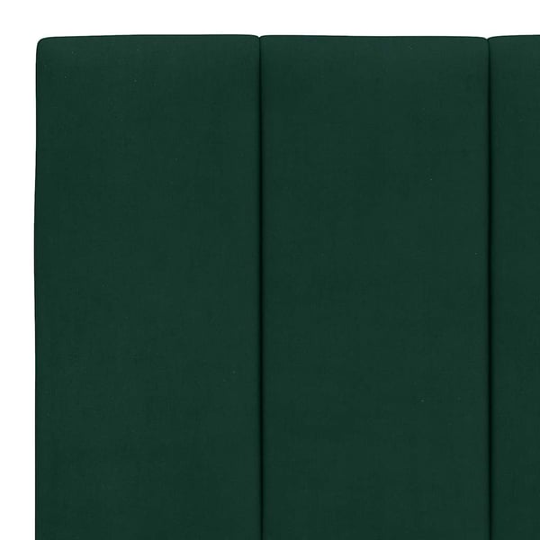 vidaXL sengeramme uden madras Hanko Mørkegrøn 200x200 cm Fløjl