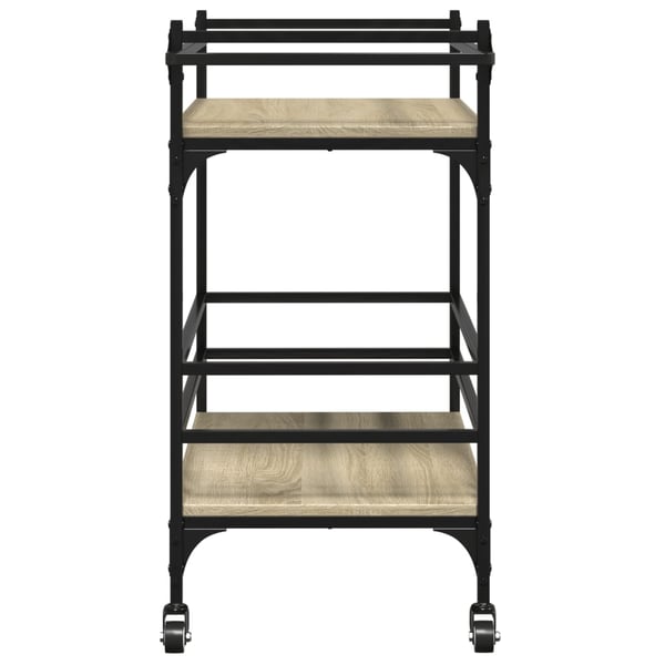 vidaXL Kjøkkentralle sonoma eik 82x40x78,5 cm konstruert tre