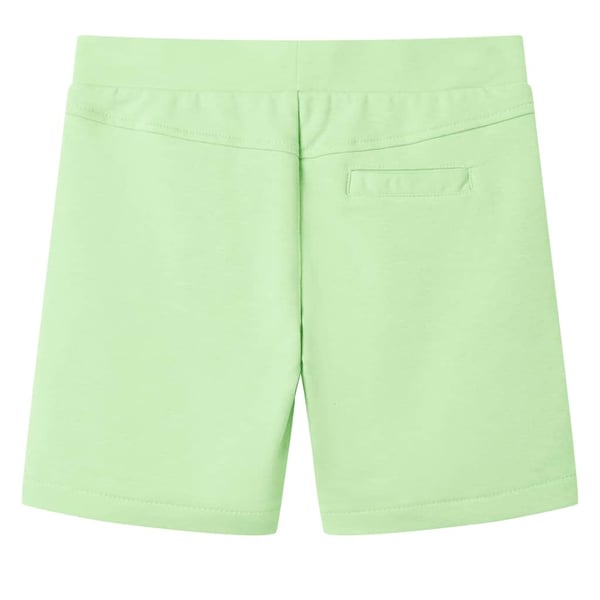 vidaXL Barneshorts fluogrønn 128