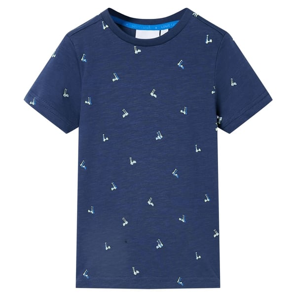 vidaXL T-shirt til børn str. 104 mørkeblå