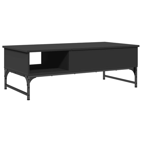 vidaXL Salongbord svart 100x50x35 cm konstruert tre og metall
