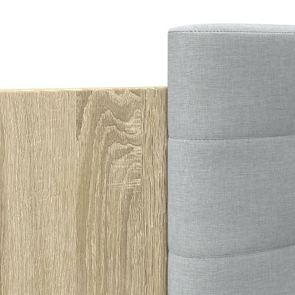 vidaXL Sengeramme med hodegavl sonoma eik 75x190 cm konstruert tre