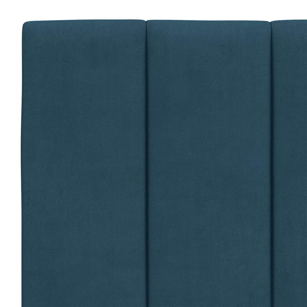 vidaXL sengeramme uden madras Hanko 140x190 cm velour blå