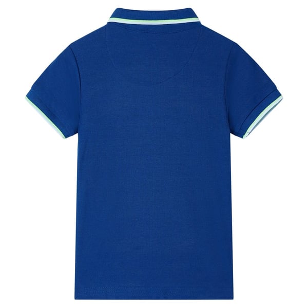 vidaXL Poloshirt til børn str. 128 mørkeblå