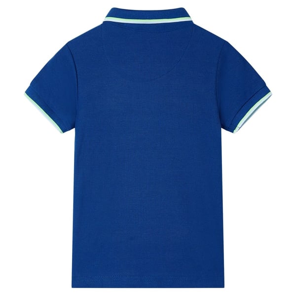 vidaXL Poloshirt til børn str. 116 mørkeblå