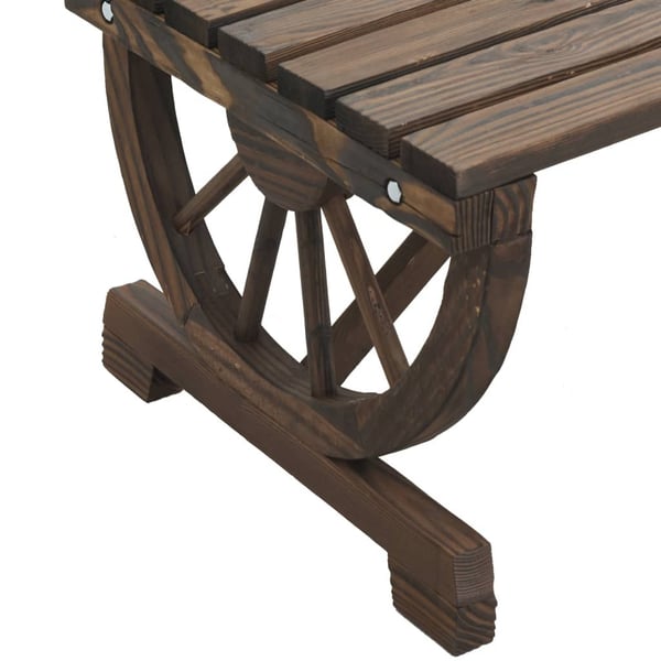 vidaXL Hagebenk 115 cm heltre gran