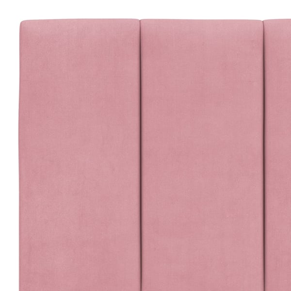 vidaXL sengeramme med LED uden madras Hanko 160x200 cm velour pink
