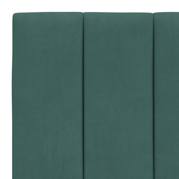 vidaXL sengeramme med LED uden madras Hanko 80x200 cm velour mørkegrøn