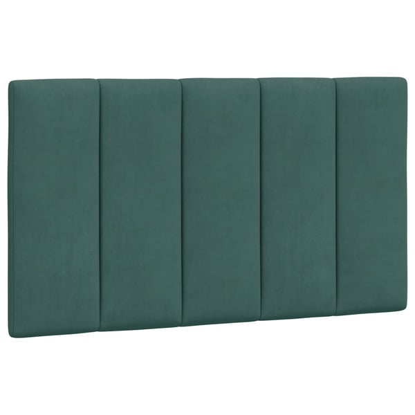 vidaXL sengeramme med LED uden madras Hanko 80x200 cm velour mørkegrøn