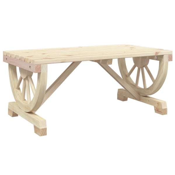 vidaXL havebord 90x50x40 cm massivt grantræ