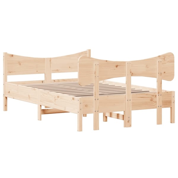 vidaXL Sengeramme uten madrass 120x190 cm heltre furu