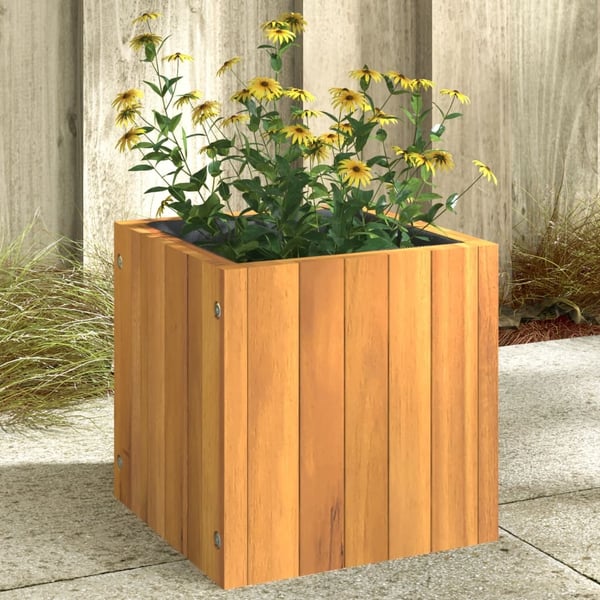 vidaXL Plantekasse 25x25x25 cm helte akasie