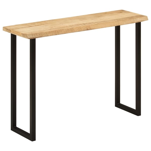 vidaXL Konsollbord med naturlig kant 105x33x76 cm heltre akasie