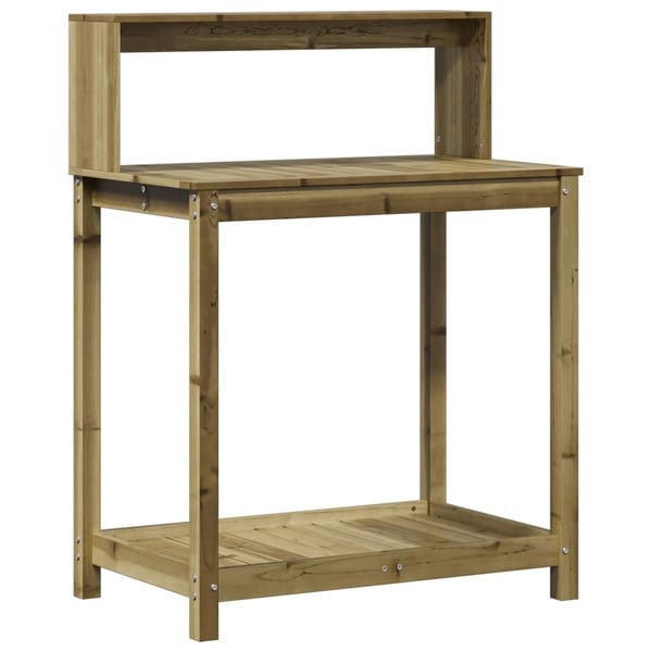 vidaXL plantebord med hylder 82,5x50x109,5 cm imprægneret fyrretræ