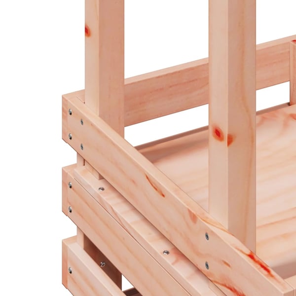 vidaXL Utendørs barbord med tak 112,5x57x195,5 cm heltre furu