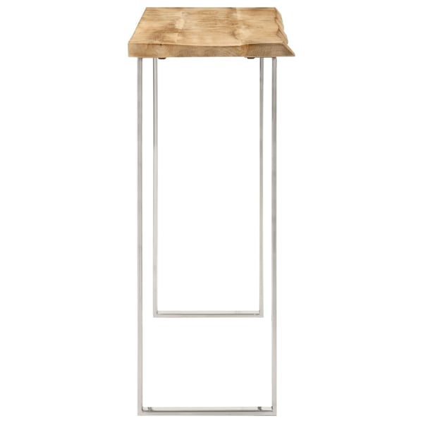 vidaXL Konsollbord med naturlig kant 105x33x76 cm heltre akasie