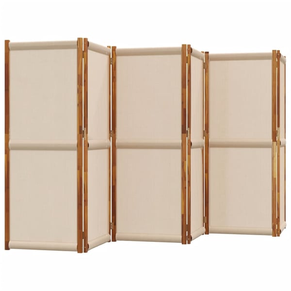 vidaXL 6-panels rumdeler 420 x 180 cm gråbrun