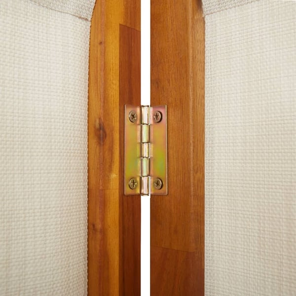 vidaXL Romdeler 4 paneler lysegrå 280x180 cm