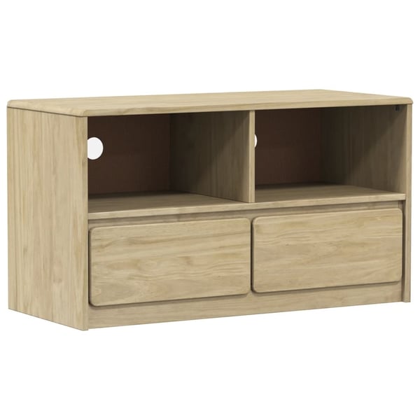 vidaXL TV-benk SAUDA 99x43x55 cm heltre furu