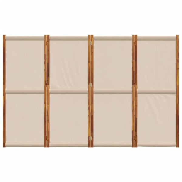 vidaXL 4-panels rumdeler 280 x 180 cm gråbrun