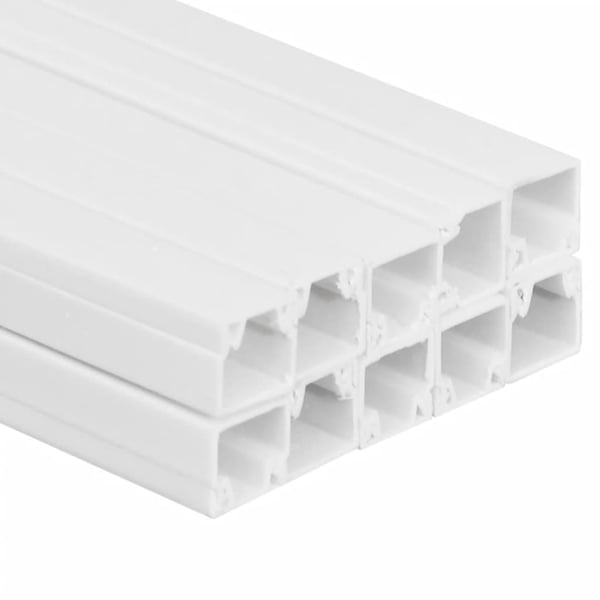 vidaXL kabelkanaler 10x10 mm 10 m PVC