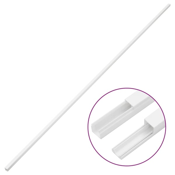 vidaXL kabelkanaler 30x15 mm 10 m PVC