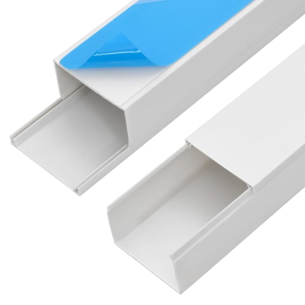 vidaXL selvklæbende kabelkanal 60x60 mm 30 mm PVC