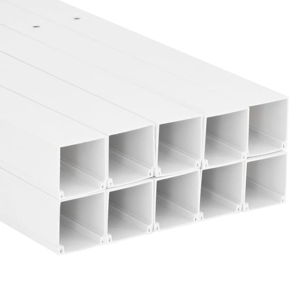 vidaXL kabelkanaler 50x25 mm 10 m PVC
