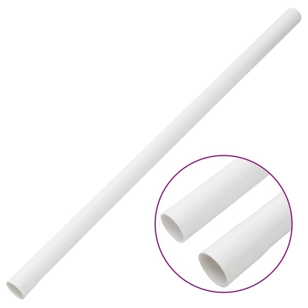 vidaXL kabelkanaler med clips Ø30 mm 30 m PVC