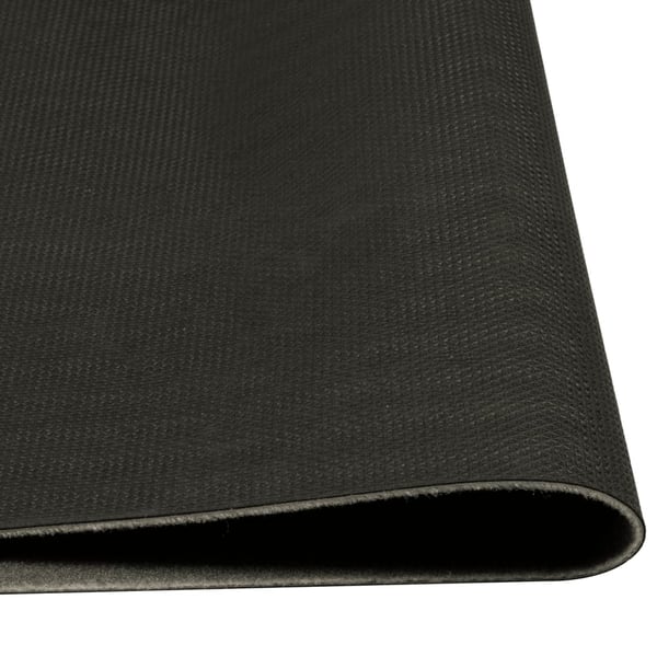 vidaXL køkkentæppe 60x180 cm Morning-design vaskbart velour sort