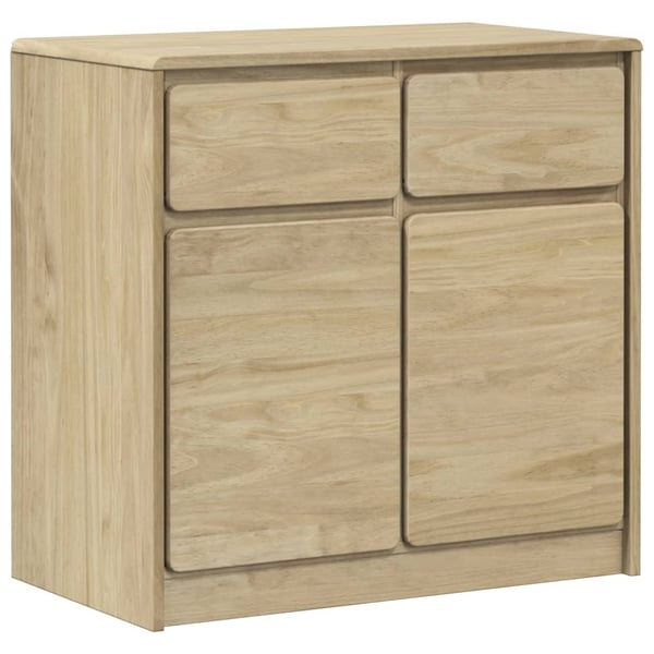 vidaXL Skjenk SAUDA eik 80x43x75,5 cm heltre furu