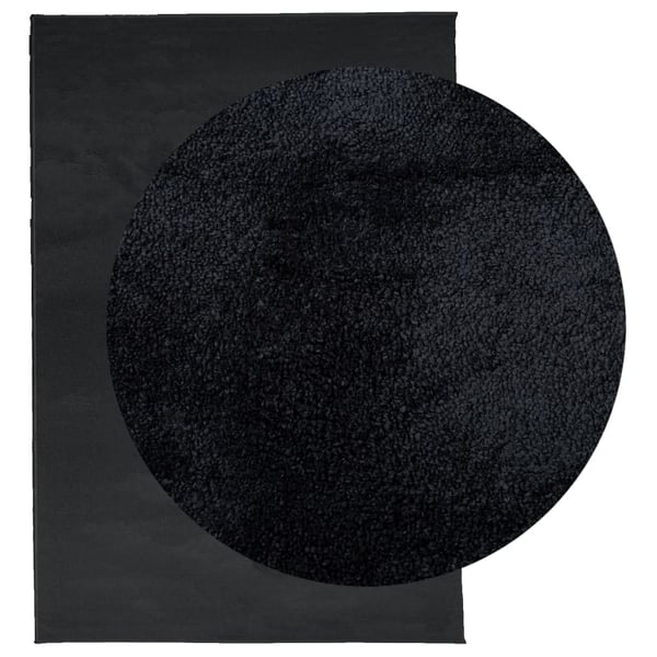 vidaXL Teppe OVIEDO kort luv svart 140x200 cm