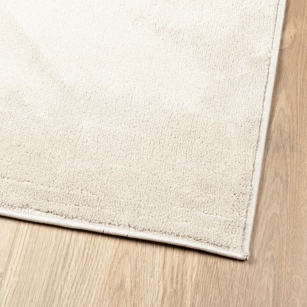 vidaXL gulvtæppe OVIEDO 240x240 cm kort luv beige