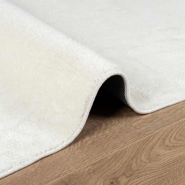 vidaXL gulvtæppe OVIEDO 120x170 cm kort luv cremefarvet