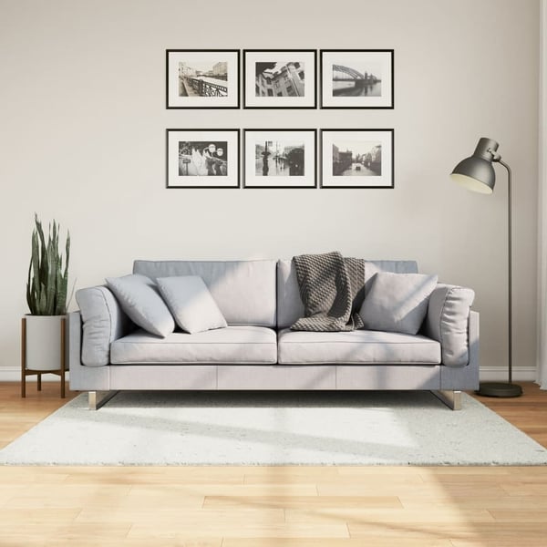 vidaXL Matto OVIEDO lyhytnukkainen kerma 120x170 cm