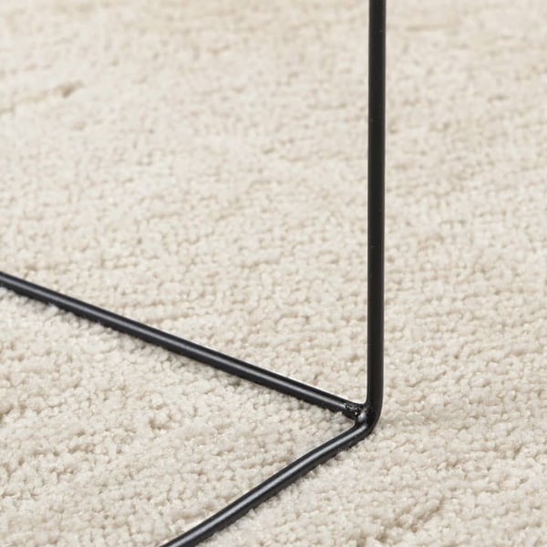 vidaXL Teppe OVIEDO kort luv beige Ø 120 cm